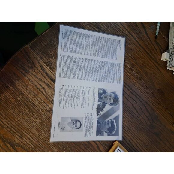 VINTAGE Bill Elliott COORS Motorcraft Ford LAMINATED Placemat Racing Pictorial - Picture 2 of 2